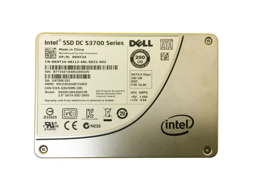 Dell KNT24 200GB 6Gb/s SATA Solid State Drive