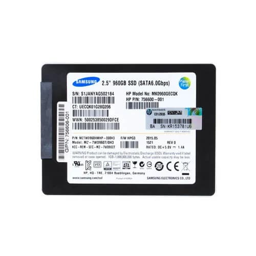HPE MK0960GECQK 960GB 6Gb/s SATA Solid State Drive