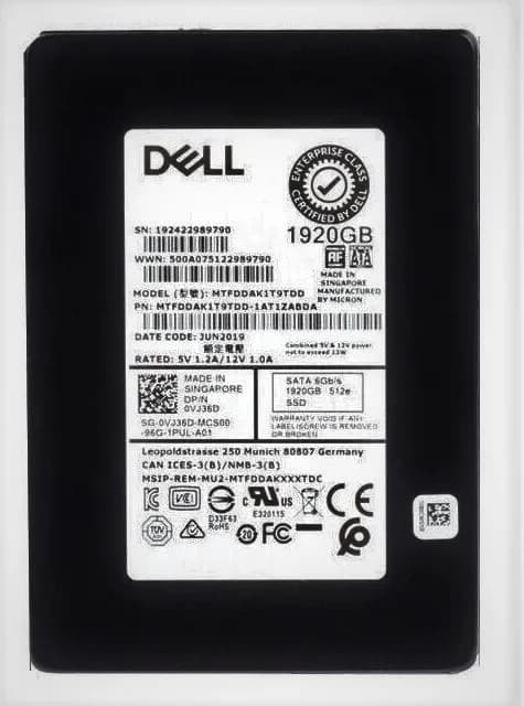 Micron MTFDDAK1T9TDD-1AT1ZABDA 1.92TB 6Gb/s SATA Solid State Drive