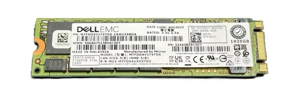 Micron MTFDDAV1T9TDS-1AW1ZABDA 1.92TB 6Gb/s SATA Solid State Drive
