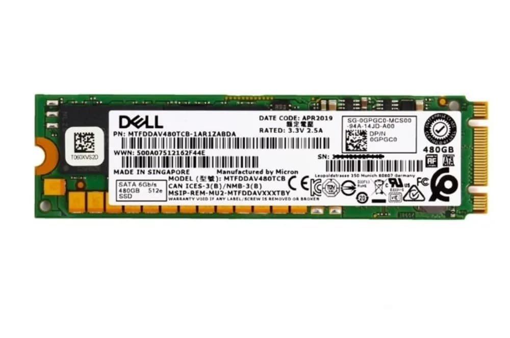 Micron MTFDDAV480TCB-1AR1ZABDA 480GB 6Gb/s SATA Solid State Drive