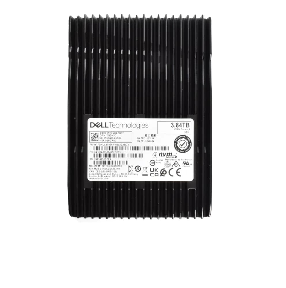 Micron MTFDKCC3T8TFR-1BC1ZABDA 3.84TB PCI Express NVMe 4.0 x4 Solid State Drive