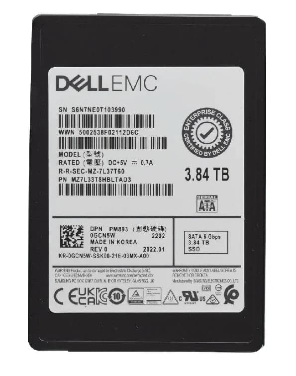 Samsung MZ-7L33T8A 3.84TB 6Gb/s SATA Solid State Drive