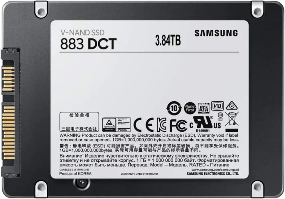 Samsung MZ-7LH3T8NE 3.84TB 6Gb/s SATA Solid State Drive
