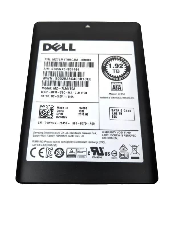 Samsung MZ-7LM1T9A 1.92TB 6Gb/s SATA Solid State Drive