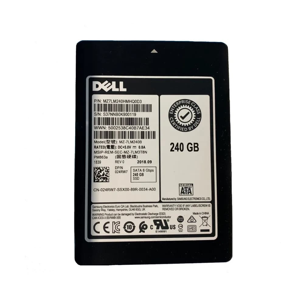 Samsung MZ-7LM240B 512GB PCI Express NVMe 3.0 x4 Solid State Drive
