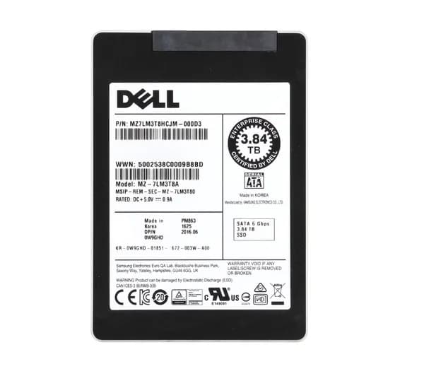 Samsung MZ-7LM3T8A 3.84TB 6Gb/s SATA Solid State Drive