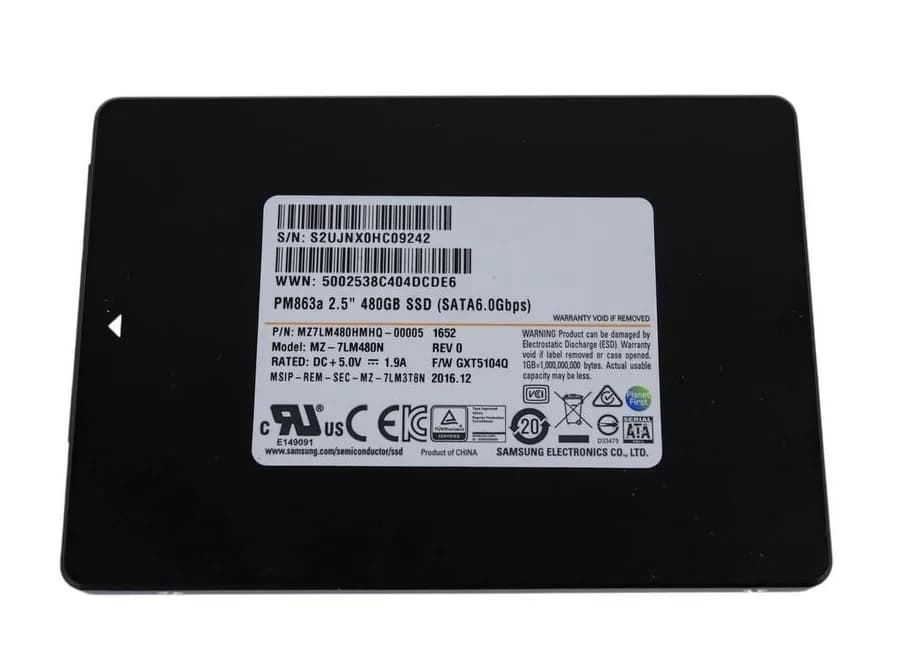 Samsung MZ-7LM480N 480GB 6Gb/s SATA Solid State Drive