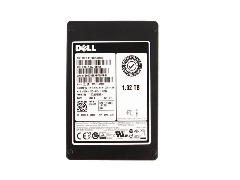 Samsung MZ-ILS1T9B 1.92TB 12Gb/s SAS Solid State Drive