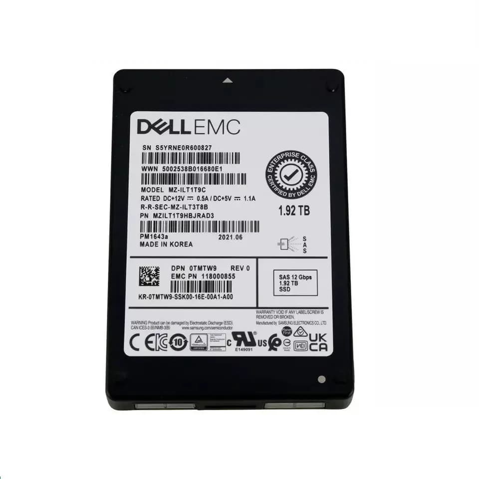 Samsung MZ-ILT1T9C 1.92TB 12Gb/s SAS Solid State Drive