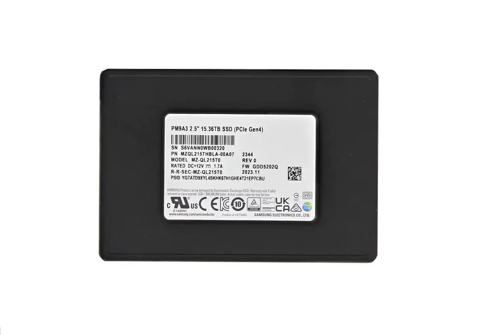 Samsung MZ-QL215T0 15.36TB PCI Express NVMe 3.0 x4 Solid State Drive