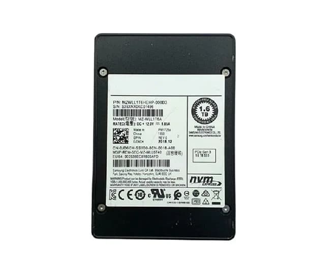 Samsung MZ-WLL1T6A 1.6TB PCI Express NVMe 3.0 x4 Solid State Drive