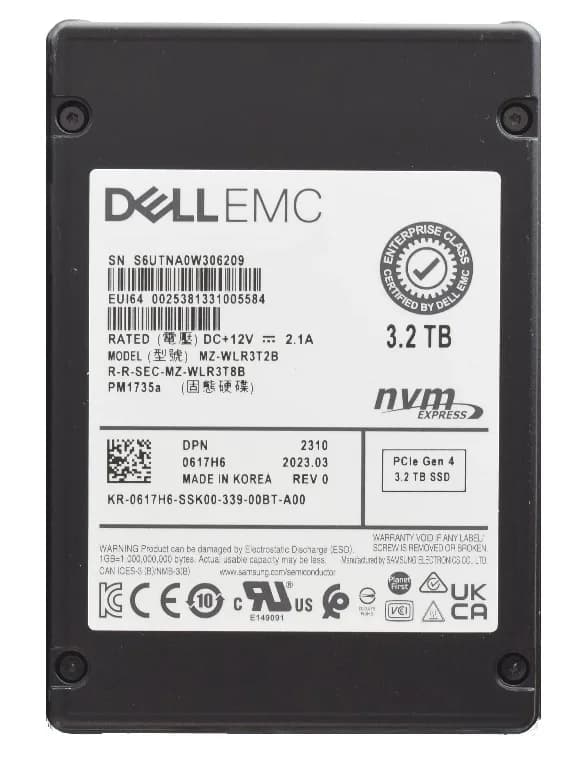 Samsung MZ-WLR3T2B 3.2TB PCI Express NVMe 4.0 x8 Solid State Drive