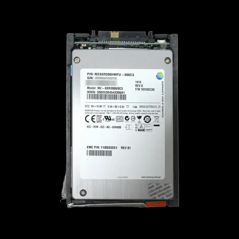 Samsung MZ6SR200HMFU-000C3 200GB 6Gb/s SAS Solid State Drive