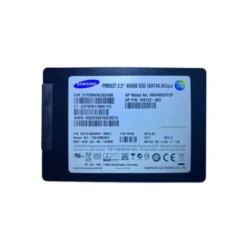 Samsung MZ7GE480HMHP-000H3 480GB 6Gb/s SATA Solid State Drive