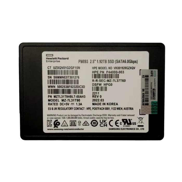 Samsung MZ7L31T9HBLT-00AH3 1.92TB 6Gb/s SATA Solid State Drive