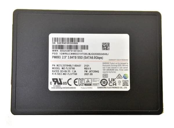 Samsung MZ7L33T8HBLT-00A07 3.84TB 6Gb/s SATA Solid State Drive