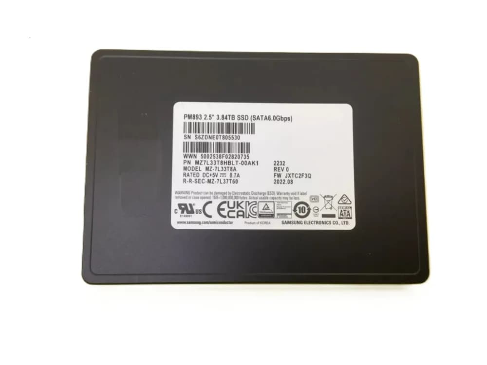 Samsung MZ7L33T8HBLT-00AK1 3.84TB 6Gb/s SATA Solid State Drive