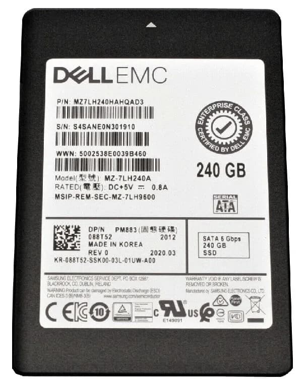 Samsung MZ7LH240HAHQAD3 240GB 6Gb/s SATA Solid State Drive