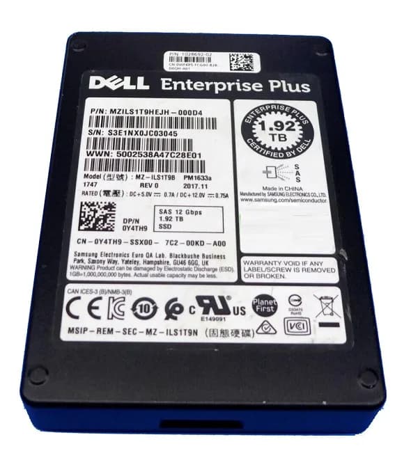 Samsung MZILS1T9HEJH-000D4 1.92TB 12Gb/s SAS Solid State Drive
