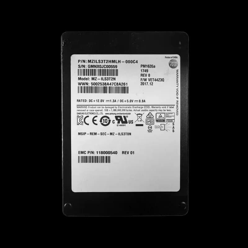 Samsung MZILS3T2HMLH-000C4 3.2TB 12Gb/s SAS Solid State Drive