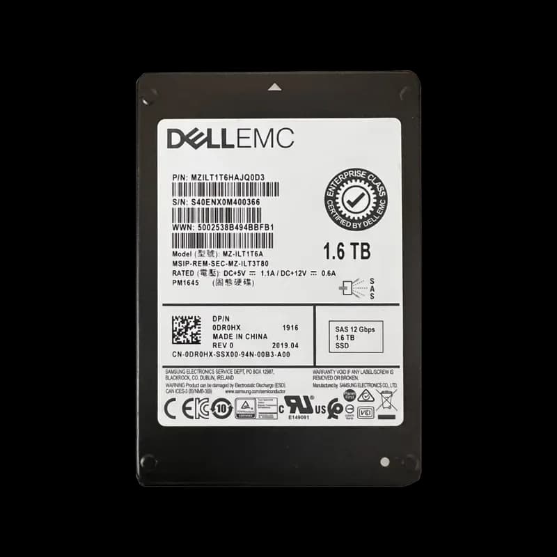 Samsung MZILT1T6HAJQ0D3 1.6TB 12Gb/s SAS Solid State Drive