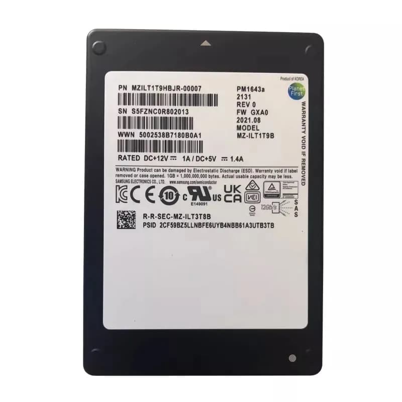 Samsung MZILT1T9HBJR 1.92TB 12Gb/s SAS Solid State Drive