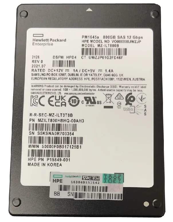 Samsung MZILT800HBHQ-00AH3 800GB 12Gb/s SAS Solid State Drive