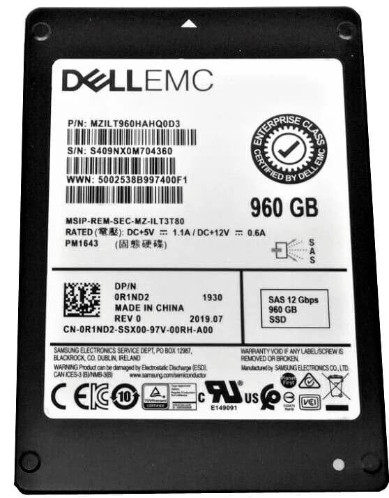 Samsung MZILT960HAHQ0D3 960GB 12Gb/s SAS Solid State Drive