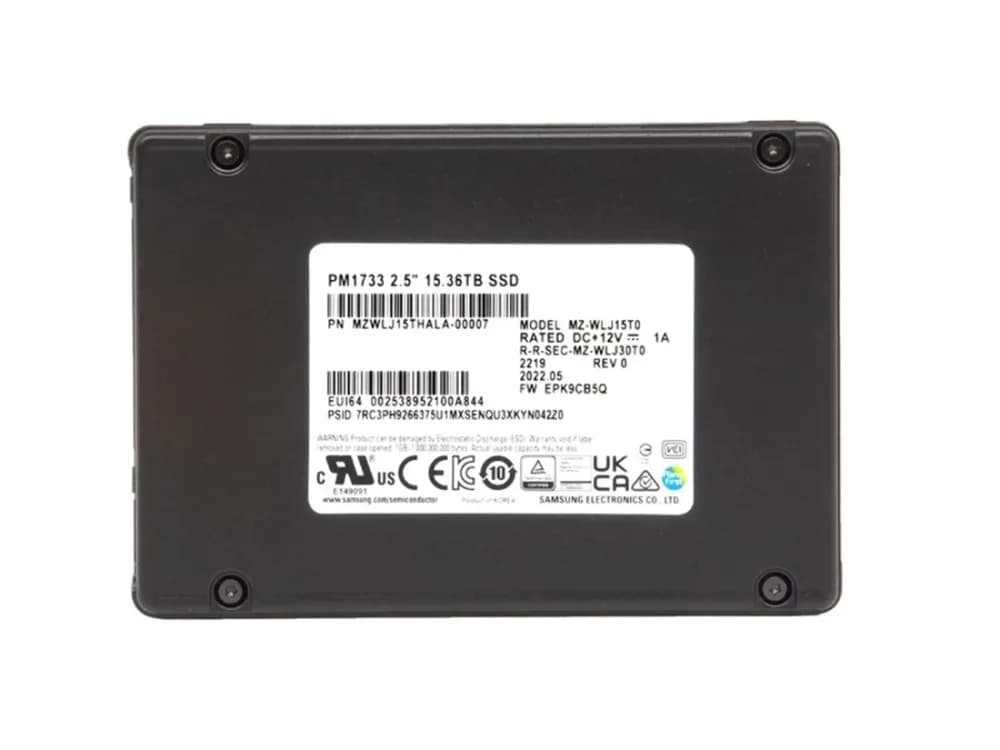 Samsung MZWLJ15THALA-0007 15.36TB PCI Express NVMe 4.0 x4 Solid State Drive