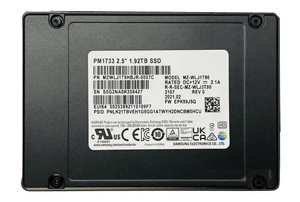 Samsung MZWLJ1T9HBJR-0007C 1.92TB PCI Express NVMe 4.0 x4 Solid State Drive