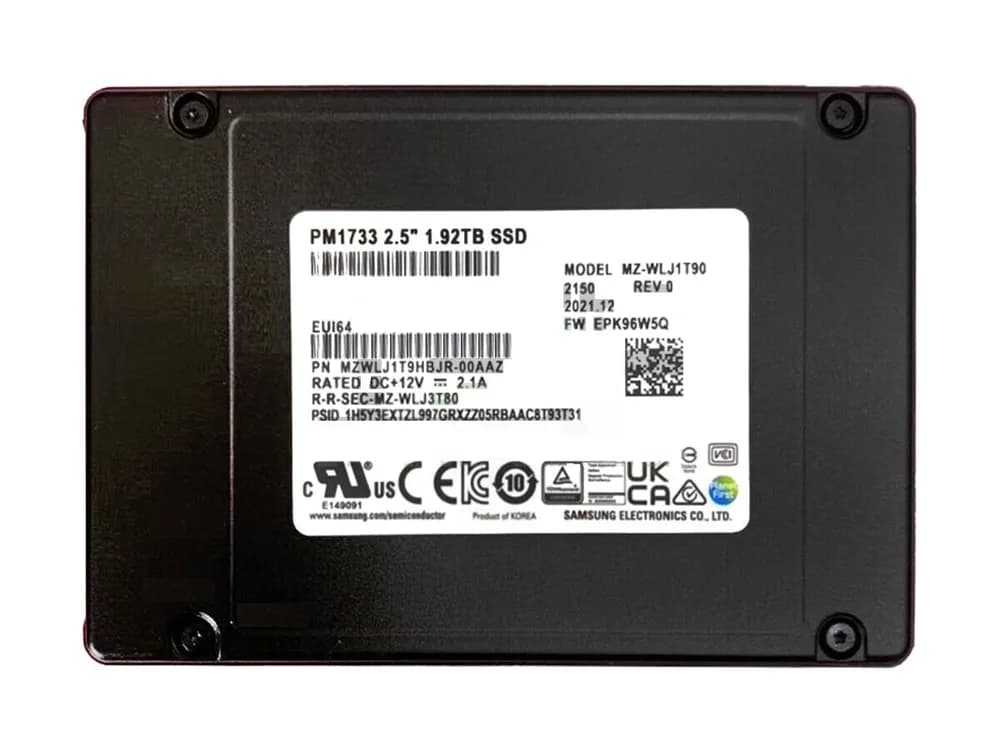 Samsung MZWLJ1T9HBJR-00AAZ 1.92TB PCI Express NVMe 4.0 x4 Solid State Drive