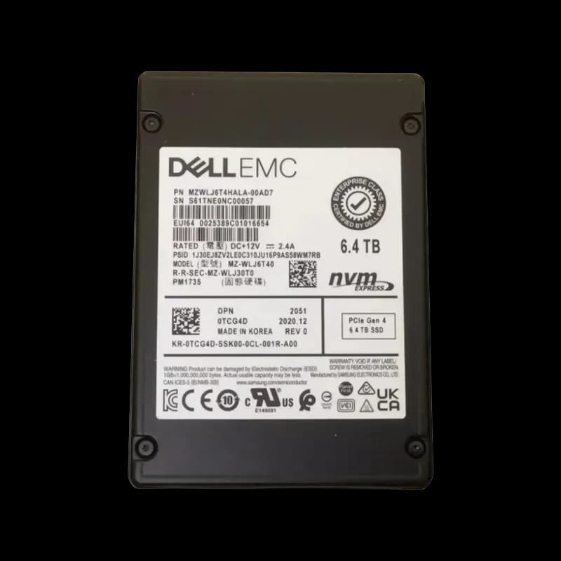 Samsung MZWLJ6T4HALA-00AD7 6.4TB PCI Express NVMe 4.0 x8 Solid State Drive