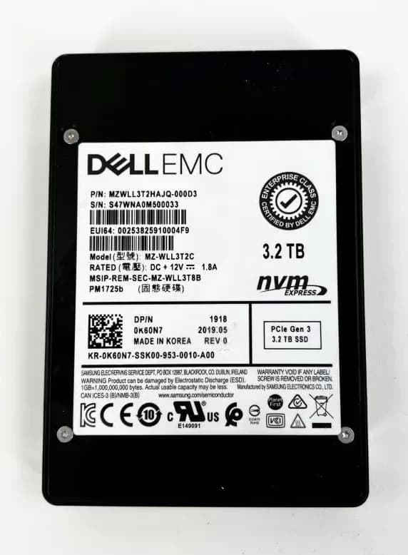 Samsung MZWLL3T2HAJQ-000D3 3.2TB Solid State Drive