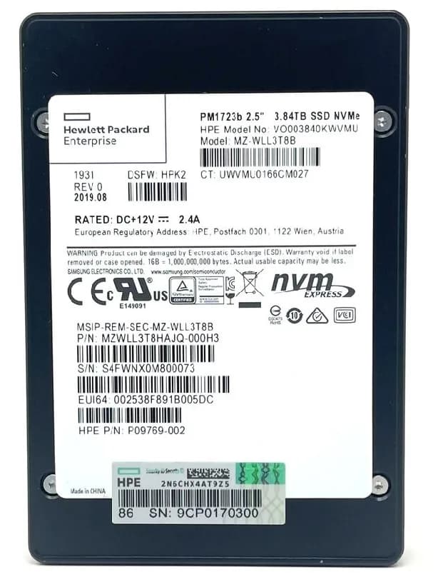 Samsung MZWLL3T8HAJQ-000H3 3.84TB PCI Express NVMe 3.0 x4 Solid State Drive