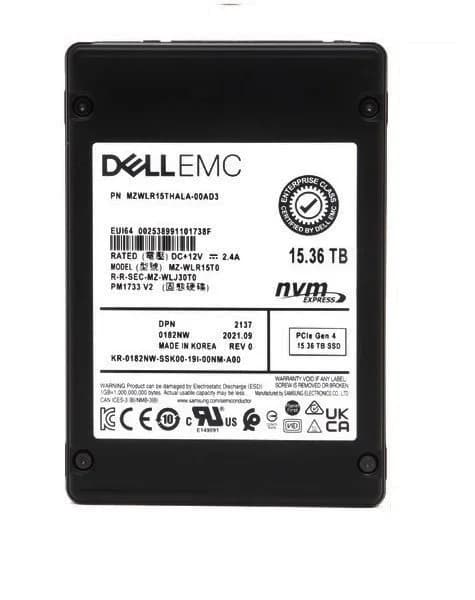 Samsung MZWLR15THALA-00AD3 15.36TB PCI Express NVMe 4.0 x4 Solid State Drive
