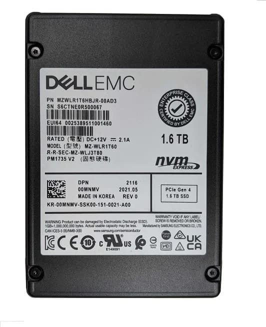 Samsung MZWLR1T6HBJR-00AD3 1.6TB PCI Express NVMe 4.0 x4 Solid State Drive