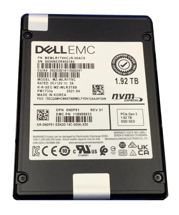 Samsung MZWLR1T9HCJR-00AC9 1.92TB PCI Express NVMe 4.0 x4 Solid State Drive