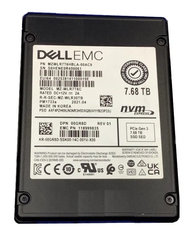 Samsung MZWLR7T6HBLA-00AC9 7.68TB PCI Express NVMe 4.0 x4 Solid State Drive
