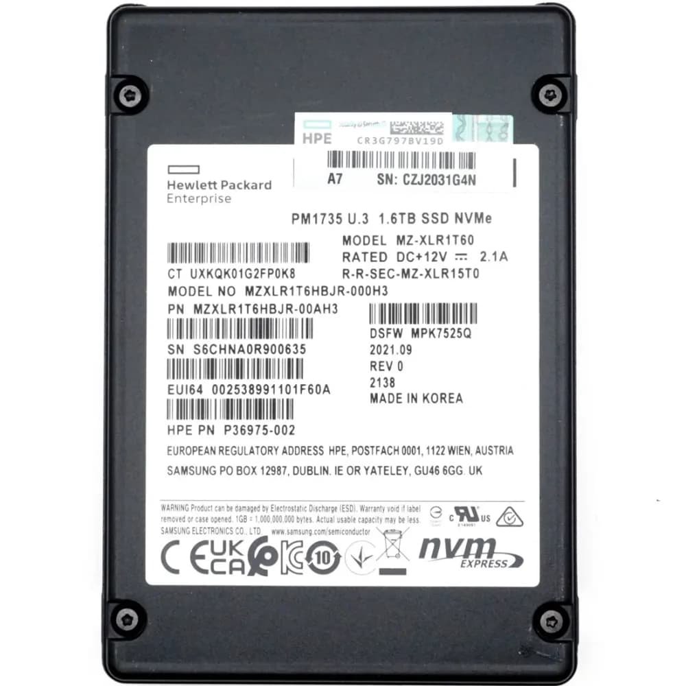 Samsung MZXLR1T6HBJR-000H3 1.6TB PCI Express NVMe 4.0 x8 Solid State Drive