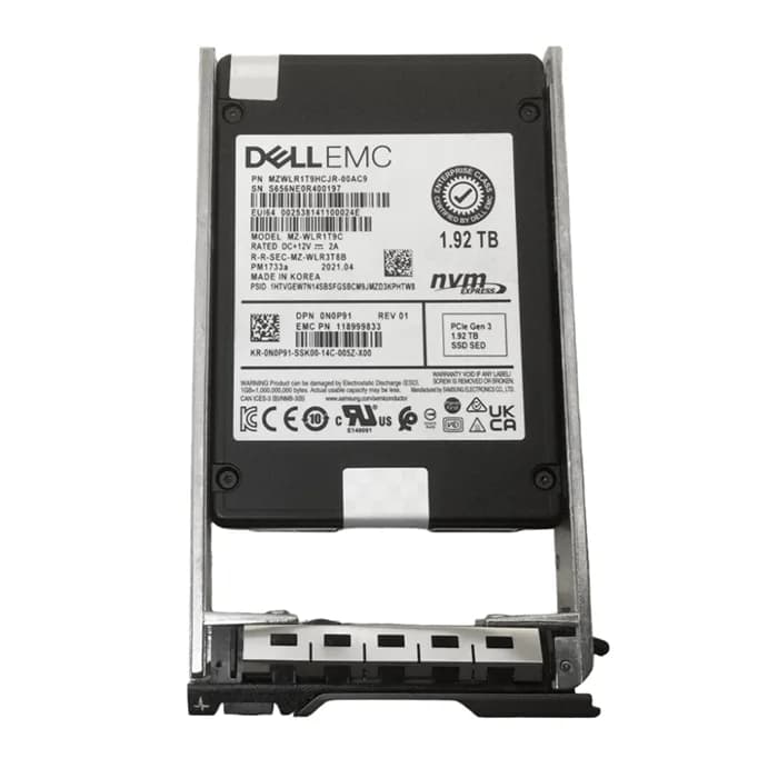 Dell N0P91 1.92TB PCI Express NVMe 4.0 Solid State Drive