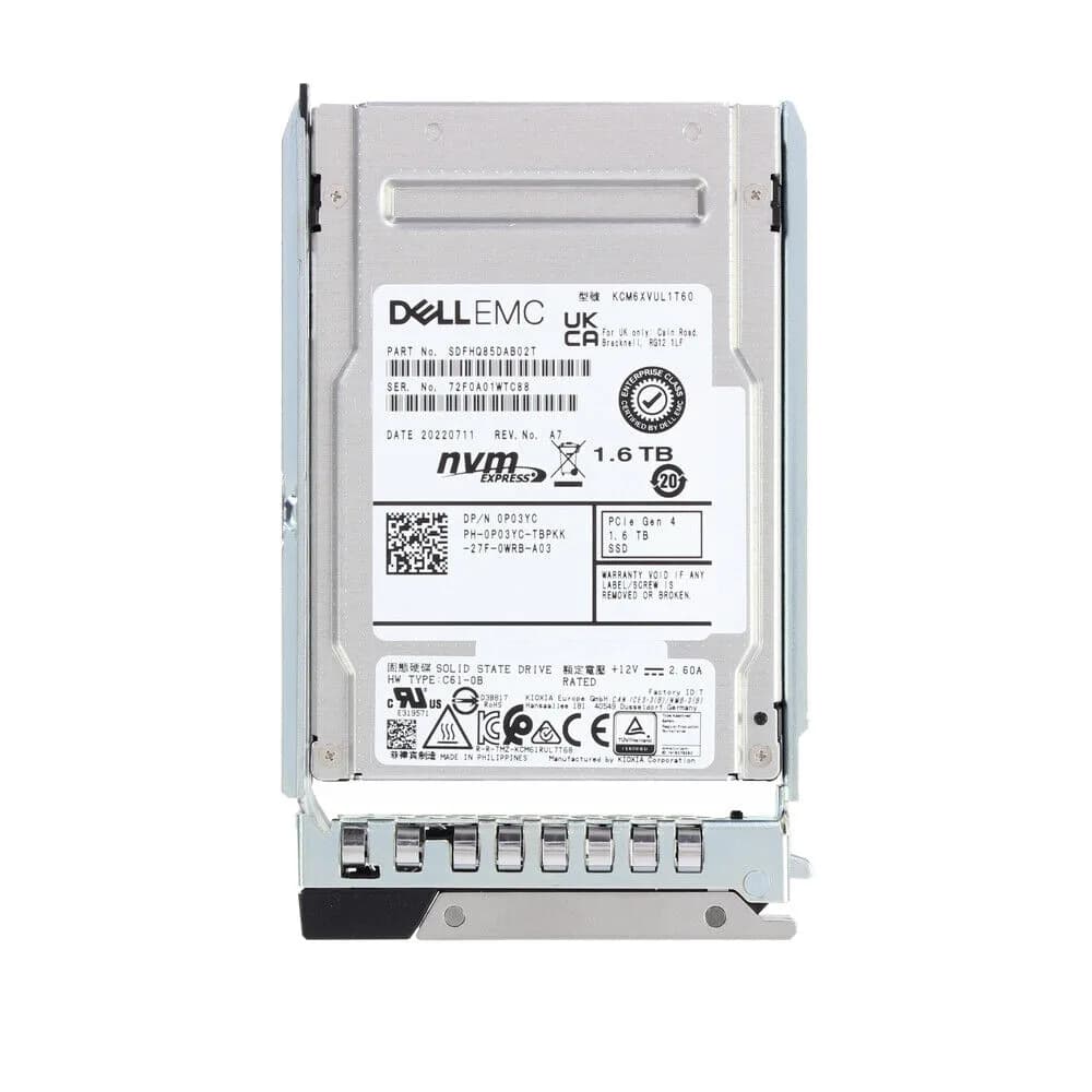 Dell P03YC 1.6TB PCI Express NVMe x4 Solid State Drive