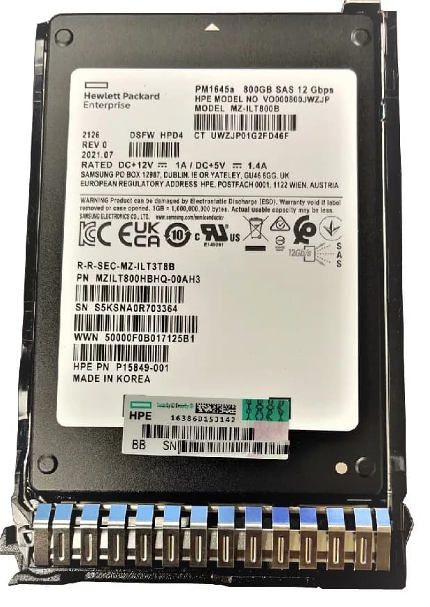 HPE P15849-001 800GB 12Gb/s SAS Solid State Drive