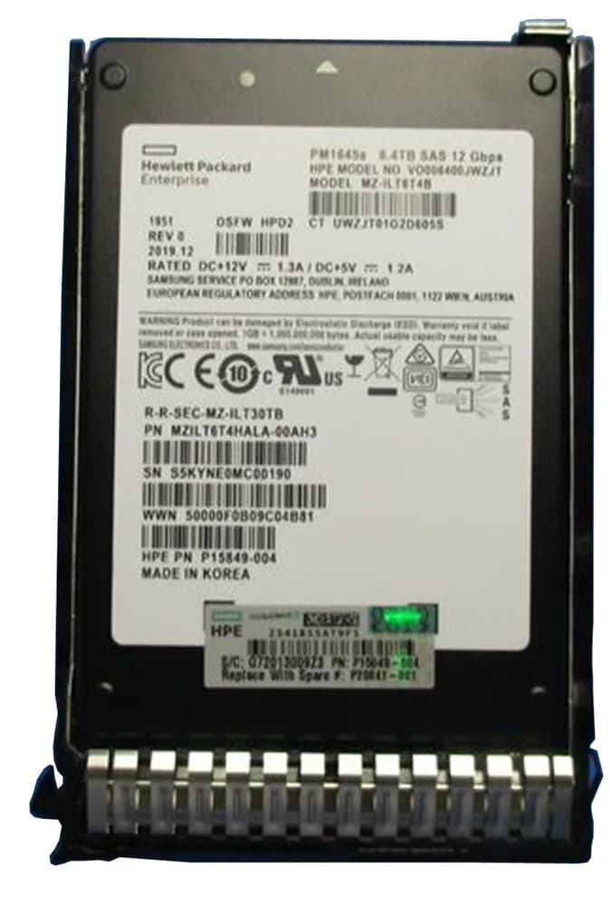 HPE P15849-004 6.4TB 12Gb/s SAS Solid State Drive