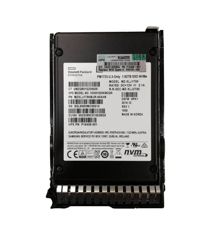HPE P16456-001 1.92TB Solid State Drive