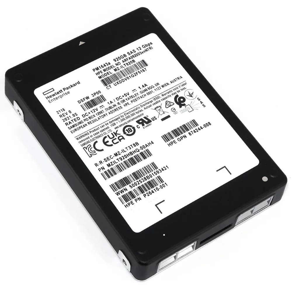 HPE P26410-001 920GB 12Gb/s SAS Solid State Drive