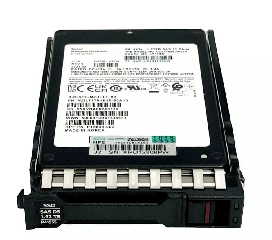 HPE P40557-B21 1.92TB 12Gb/s SAS Solid State Drive
