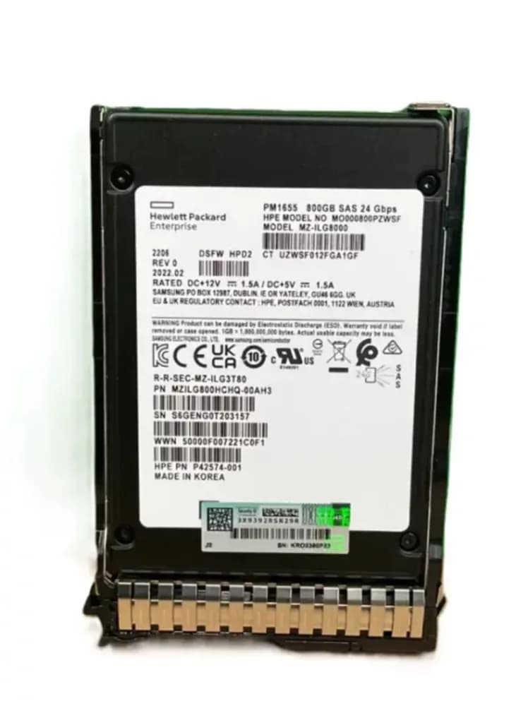 HPE P42574-001 800GB 24Gb/s SAS Solid State Drive