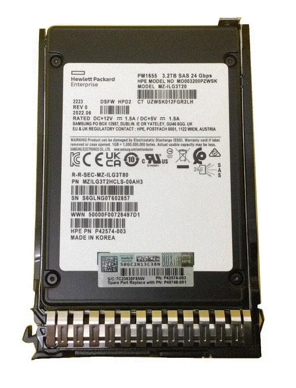 HPE P42574-003 3.2TB 24Gb/s SAS Solid State Drive