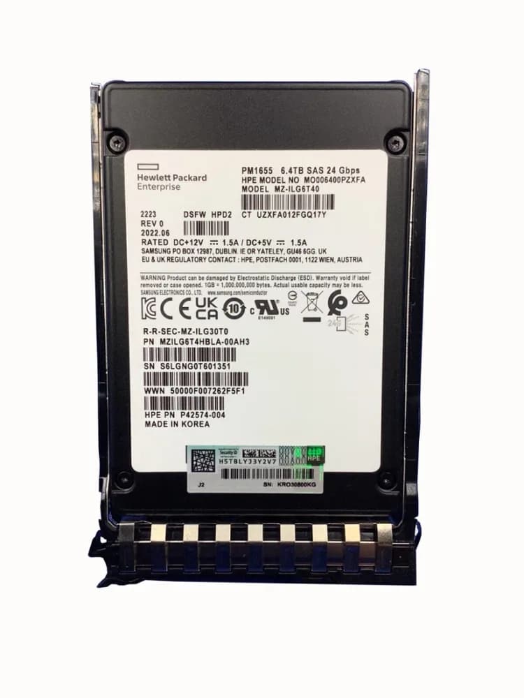 HPE P49341-001 6.4TB 24Gb/s SAS Solid State Drive